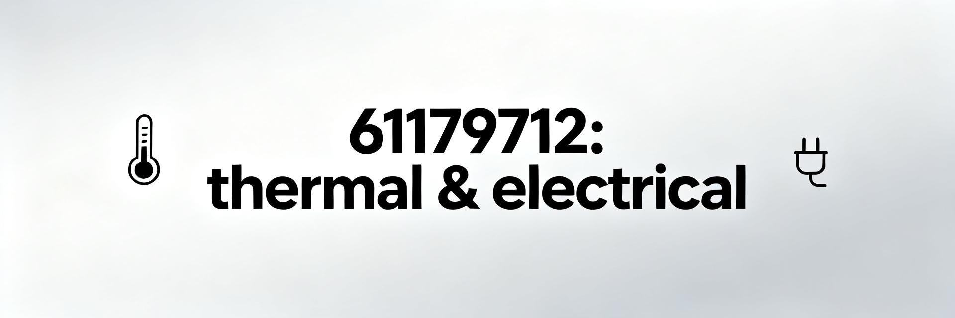 61179712 Datasheet Deep Dive: Key Specs & Performance
